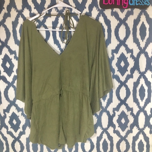 COPY - Suede romper - Picture 2 of 6